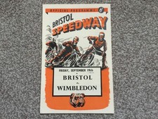 * BRISTOL v WIMBLEDON 19/9/52