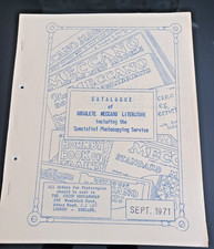 Catalogue of Obsolete Meccano Literature Sept 1971 - The Chief Meccanoman Rare