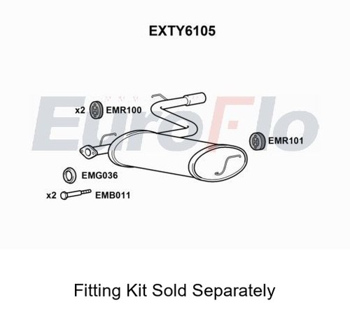 Rear muffler silencer insert - muffler,