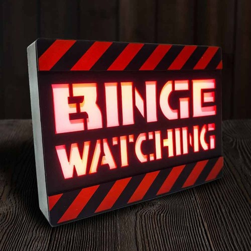Binge watching lightbox - binge, –