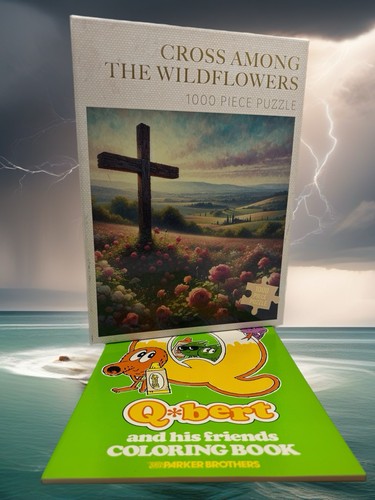 Cross among the wildflowers - cross,