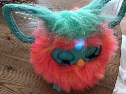 Furby 2023 orange pink - furby, orange/pink/green