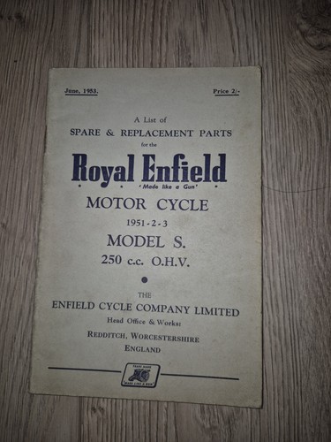 Vintage royal enfield spares - enfield,