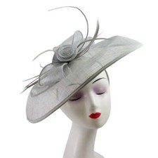 Large Elegant Feather Hair Hat
