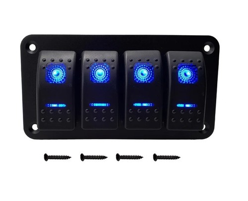 Gang rocker switch panel - 4,