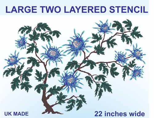 Large flower stencil - large,