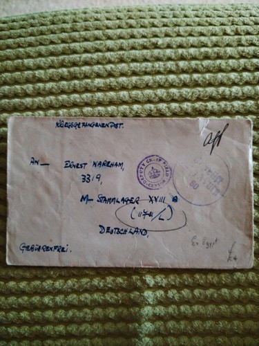 British pow envelope - british,