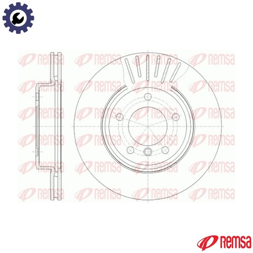 Brake disc 6589 for bmw - 6589.10,