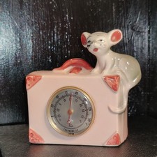 mouse with suitcase  Ceramic