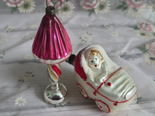 Vintage figural baby stroller - figural,