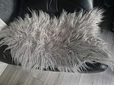 Next Rug Grey faux Fur 