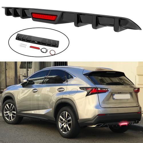 Glossy rear bumper - glossy, diffuser