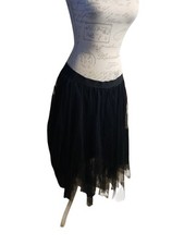 Black Petticoat Underskirt 1950s Flare New Look Size 16 Tulle