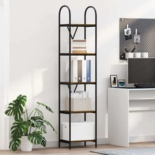WALPLUS Smoked Oak Bookshelf