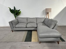 Marks and Spencer M&S Finch Steel Herringbone Right Hand Corner Sofa RRP £1899