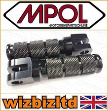 Suzuki SV 650 1999-2008 [MPOL Black Anodised Front Footpegs] MFPB19BK