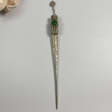 Vintage Dragon Head Hairpin Ethnic Style Hairpin Green Jade Jewelry Hairpin