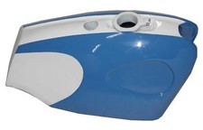 New Bsa B25 B44 Star Fire Shooting Star Blue White Steel Petrol Fuel Tank S2u