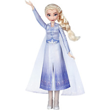 Disney Frozen Singing Elsa Fashion Doll with Music Wearing Blue Dress New Hasbro