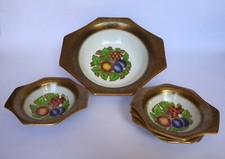 5 Bowl set, Soho pottery 'Solian Ware' Pattn. 5517,   1910 - 1930. Cobridge. GC.