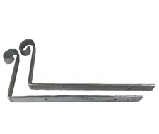 2 x Scrolled 3mm HIP Iron Roofing Ridge Tiles. Simpsons