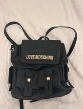 Women black Moschino backpack