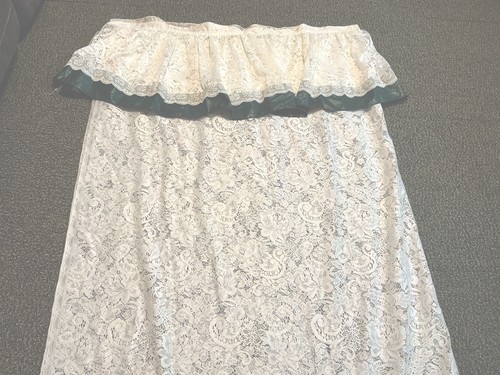 Lace shower curtain with - lace,