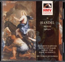 GEORG FRIEDRICH HÄNDEL – MESSIAH HIGHLIGHTS - AUDIO CD - EXCELLENT CONDITION CD
