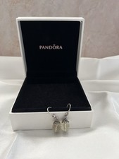 *Rare / HTF*  Genuine Pandora Silver Lime Quartz Earrings 