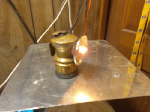 Working autolite carbide lamp - working,