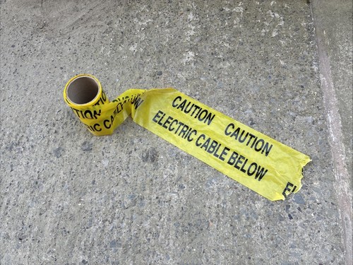 Caution electric cable below - cable,