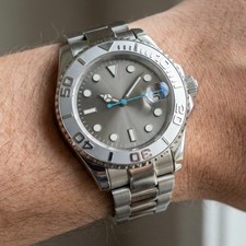 Custom 40mm Silver Polished