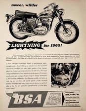BSA Magazine Ad Motorcycle
