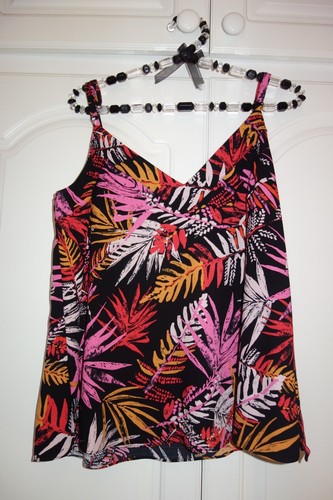 Ladies multi print vest top - ladies,