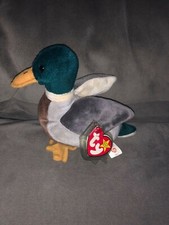 TY Beanie Baby - Jake the Drake Mallard Duck Bird 1998 Retired Soft Toy Tagged 