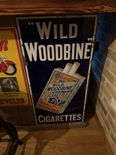 Wills Woodbine Enamel Cigarette Sign