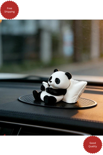 Panda sculpture ornament - sculpture,