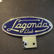 LAGONDA CLUB ENAMEL MOTOR CAR BADGE EMBLEM
