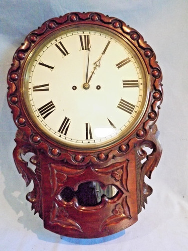 19c mahogany twin fusee wall - twin,