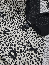 Dkny leopard logo scarf - dkny,
