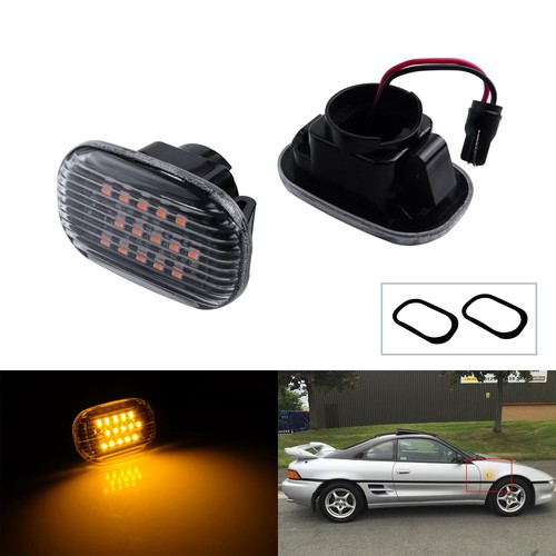2pc clear led side - clear, indicator