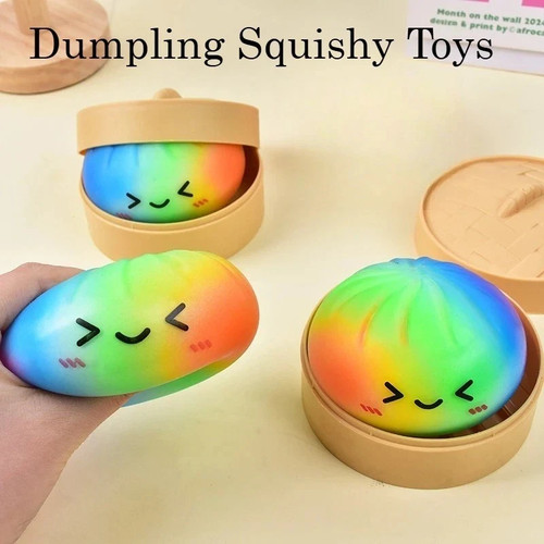 Large big rainbow dumpling - rainbow,