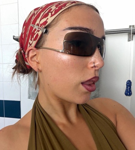 Gucci 1690 rimless shield - gg, 1690/s