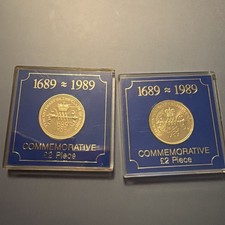 2x £2 Coin 1989 300th