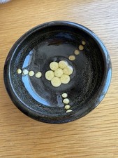 MID CENTURY Coxwold Pottery Style Decorative Glazed Bowl 13.5 cm Dia