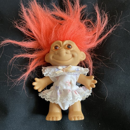 Vintage troll orange hair - hair, girl