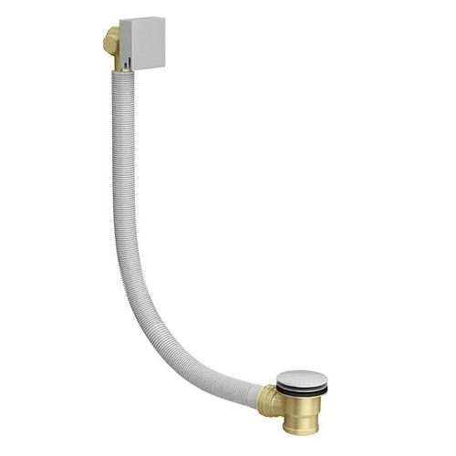 Bathroom chrome overflow bath - bathroom,