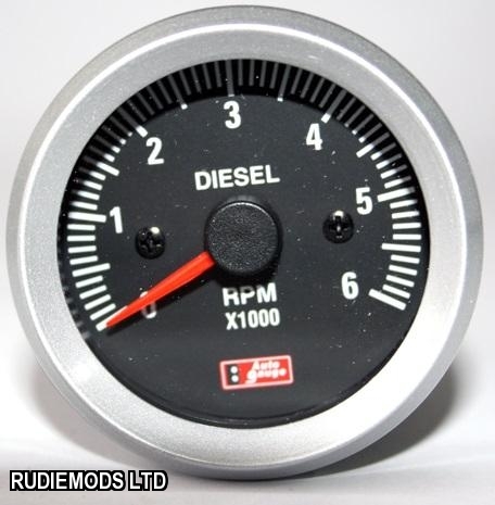 52mm black face car van - 52mm,