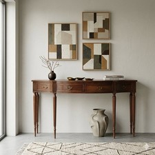 Vintage Console Table Beech