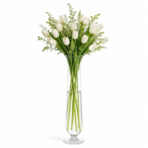 Tall glass flower vases - glass,